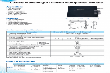 Coarse WDM module