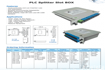 Slot box PLC splitter